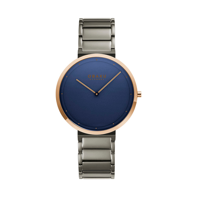 Obaku Klip Pacific Analog Blue Round Dial Men's Watch - V258GXDLSJ
