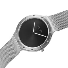Obaku NOTE ONYX Analog Black Round Dial Men's Watch - V285GXCBMC