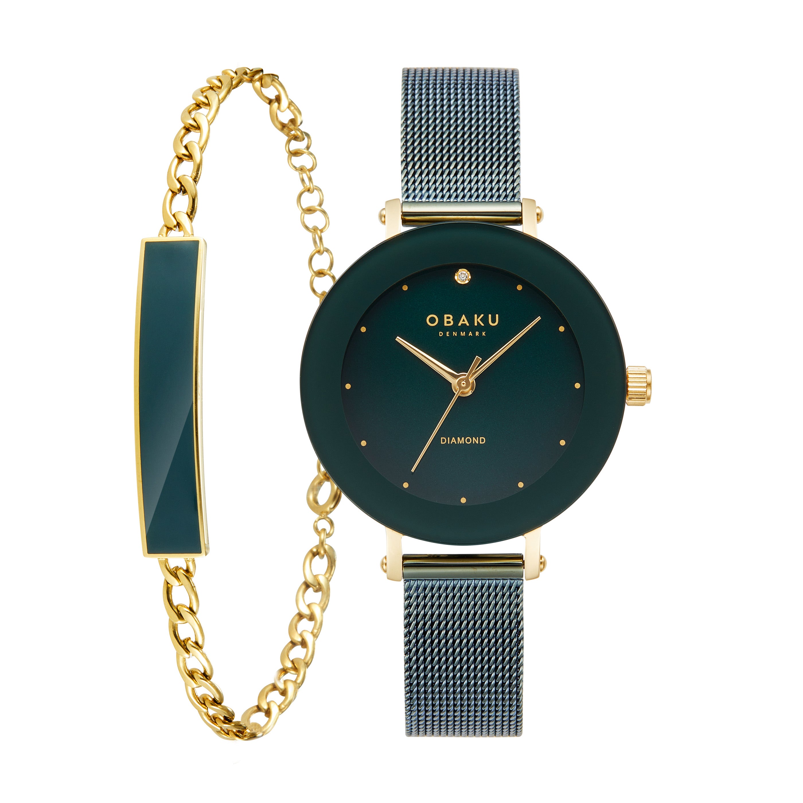 Obaku LILJE CHARTREUSE Analog Green Round Dial Women's Watch - V299LXGEME-EJBGE