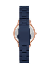 Ferro Analog Blue Round Dial Women's Watch - F21124A-T