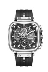 Ferro Riviera Multifunction Black Square Dial Men's Watch - FM11352D-J2