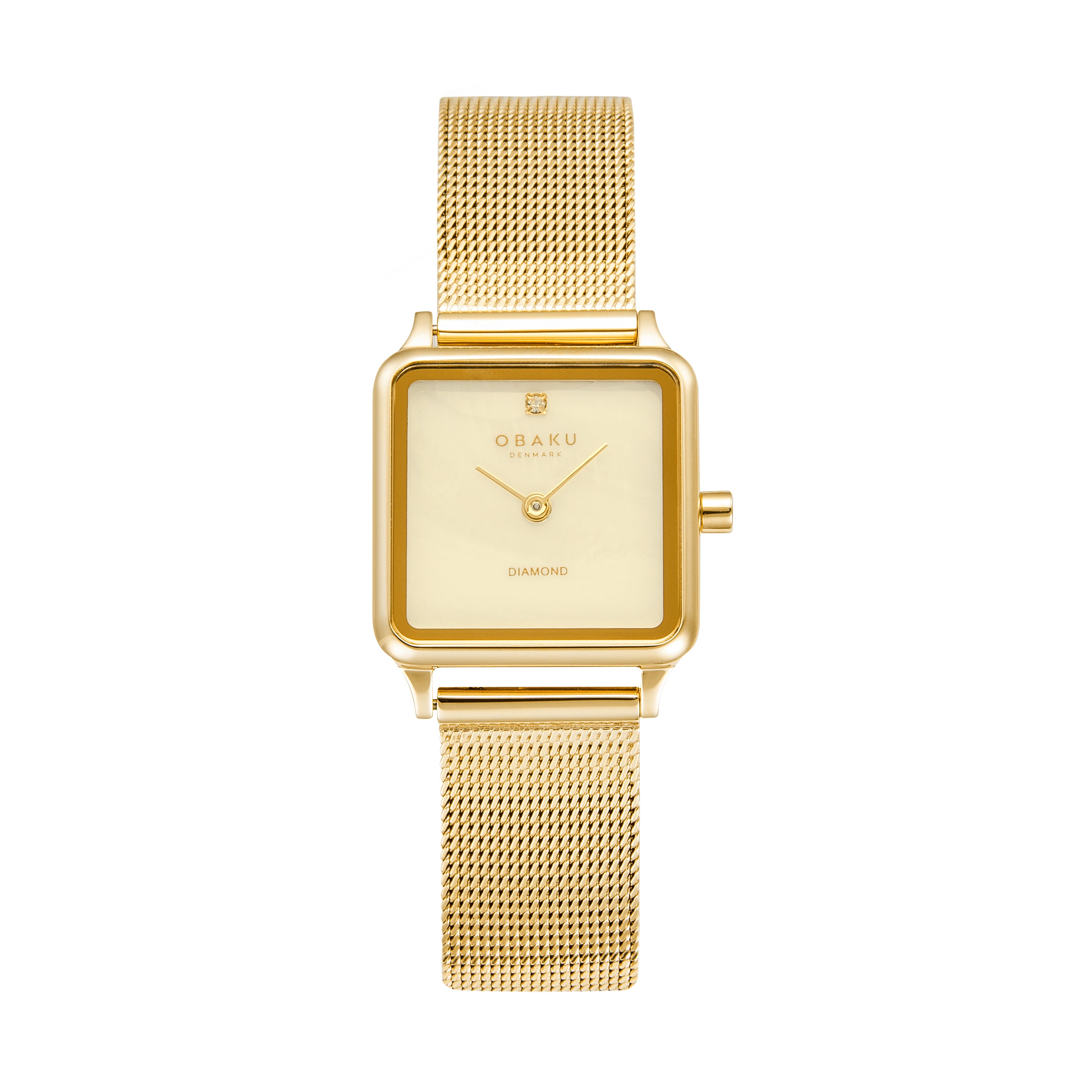 Obaku ADAMAS GOLD Analog Rose GoldRectangle Dial Women's Watch - V301LXGGMG