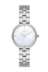 Ferro Analog Silver MOP Round Dial Women's Watch - F21100A-A