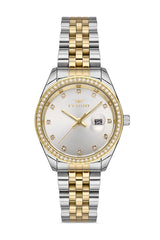 Ferro Analog Silver Round Dial Women's Watch - F21923A-D