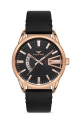 Ferro Nebbilo Analog Black Round Dial Men's Watch - F11911B-R