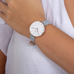 Obaku Viol-Dove Analog Silver Round Dial Women's Watch - V211LXVIRL