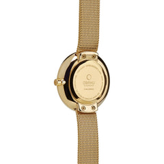 Obaku Stille Glimt Dijon Analog Black Round Dial Women's Watch - V146LEGBMG