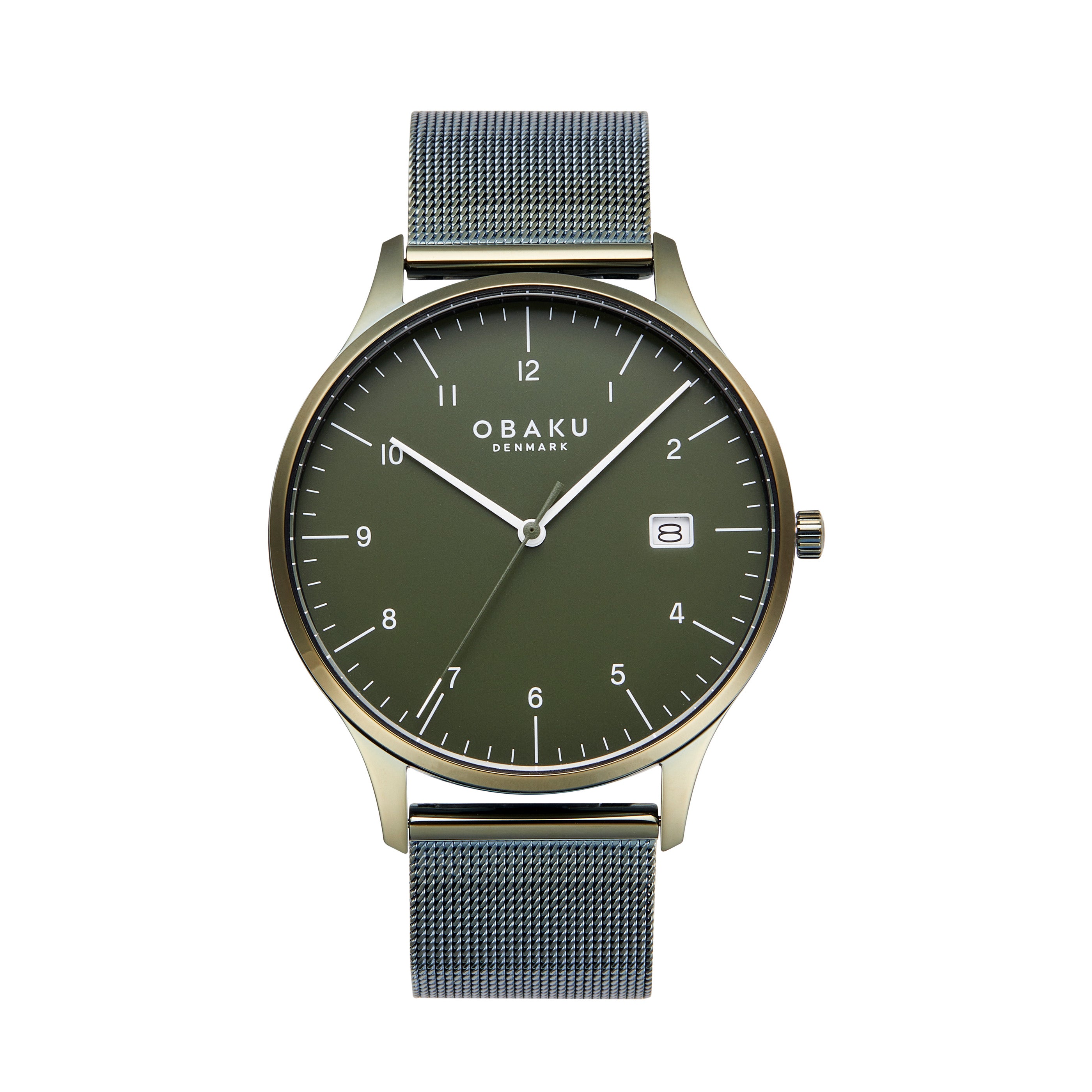 Obaku CHIA LEAF Analog Green Round Dial Men's Watch - V298GDEEME
