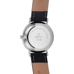Obaku Mark Lille Black Analog White Round Dial Women's Watch - V197LXCWRB