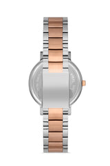 Ferro Analog Silver Round Dial Women's Watch - F21079A-E