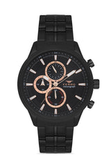 Ferro Portofino Chronograph Black Round Dial Men's Watch - FM11277A-G