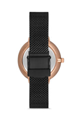 Ferro Analog Black Round Dial Women's Watch - F21087C-R