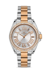 Ferro Lambrusco Analog Silver Round Dial Women's Watch - F51336A-E