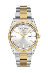 Ferro Analog Silver Round Dial Men's Watch - F11211A-D