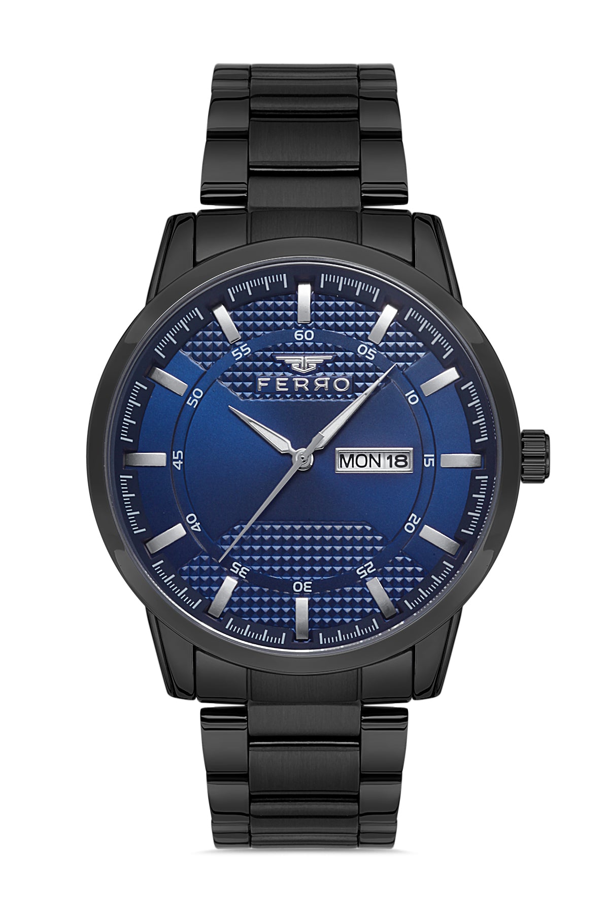Ferro Nebbilo Analog Blue Round Dial Men's Watch - F11931A-V3