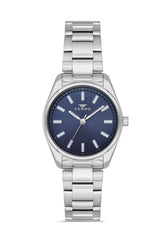 Ferro Analog Blue Round Dial Women's Watch - F21161A-A3