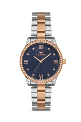 Ferro Verdicchio Analog Blue Round Dial Women's Watch - FL21271A-E3