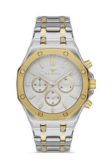 Ferro Capri Blu Chronograph Silver Round Dial Men's Watch - FM11311A-D