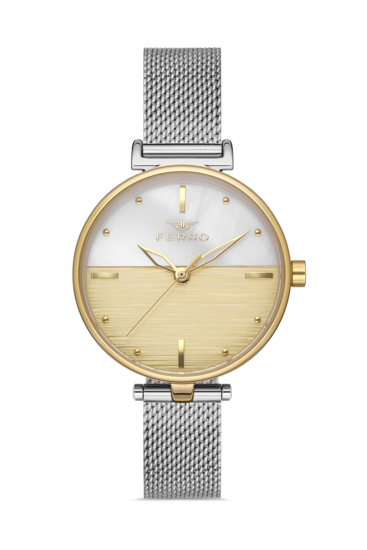 Ferro Analog Multicolour Round Dial Women's Watch - F21224C-D4