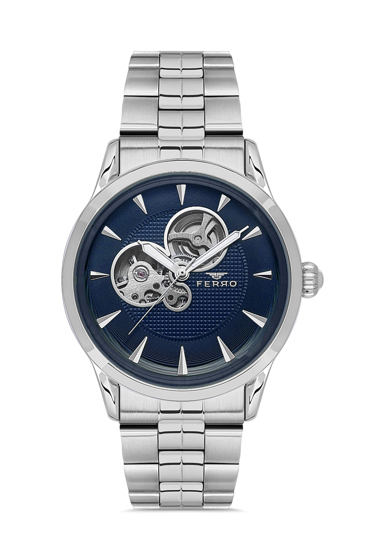 Ferro Sangiovese Analog Blue Round Dial Men's Watch - F31457A-A3
