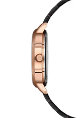 Ferro Analog Black Round Dial Women's Watch - F21076A-116-R