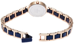 Obaku Let Cobalt Analog Silver Round Dial Women's Watch - V198LXVISL