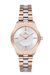 Ferro Analog Silver Round Dial Women's Watch - F2991A-1119-E