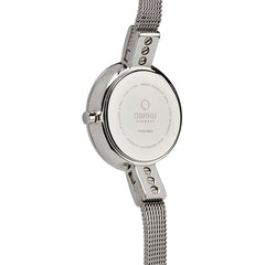 Obaku Siv Glimt Steel Analog Silver Round Dial Women's Watch - V129LECIMC