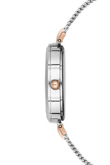 Ferro Analog Silver Round Dial Women's Watch - F21155C-E