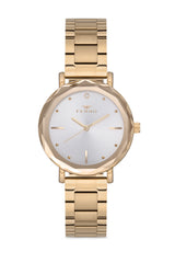 Ferro Analog Silver Round Dial Women's Watch - F21079A-B