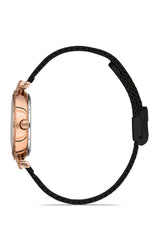 Ferro Analog Black Round Dial Women's Watch - F2665C-R