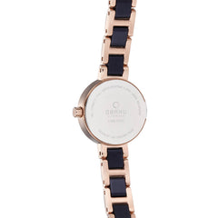 Obaku Let Cobalt Analog Silver Round Dial Women's Watch - V198LXVISL