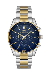 Ferro Multifunction Blue Round Dial Men's Watch - FM11920A-D