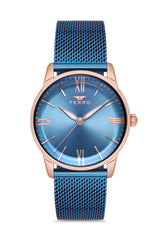 Ferro Analog Blue Round Dial Women's Watch - F21182C-T