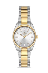 Ferro Analog Silver Round Dial Women's Watch - F21161A-D