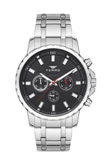 Ferro Chronograph Black Round Dial Men's Watch - FM11167A-A2