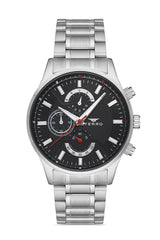Ferro Multifunction Black Round Dial Men's Watch - FM11915A-A2