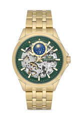 Ferro Roma Eterna Analog Green Round Dial Men's Watch - FM40111A-B6