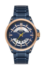 Ferro Montepulciano Analog Blue Round Dial Men's Watch - F11201A-T