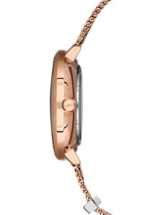 Ferro Analog Silver Round Dial Women's Watch - F21087C-C