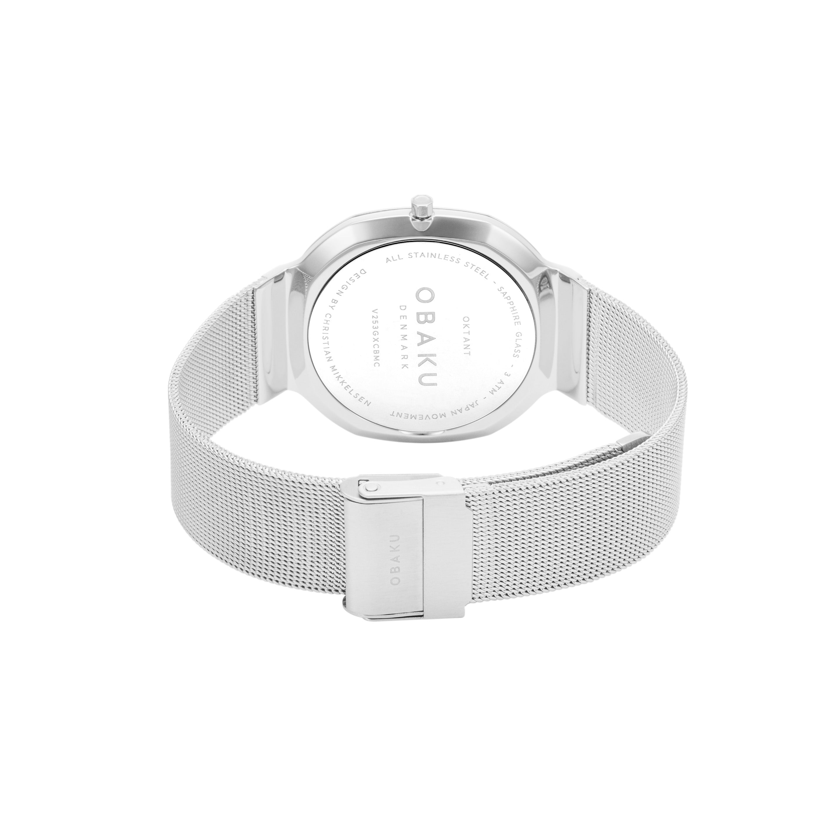 Obaku Oktant Onyx Analog BlackOctagonal Dial Men's Watch - V253GXCBMC