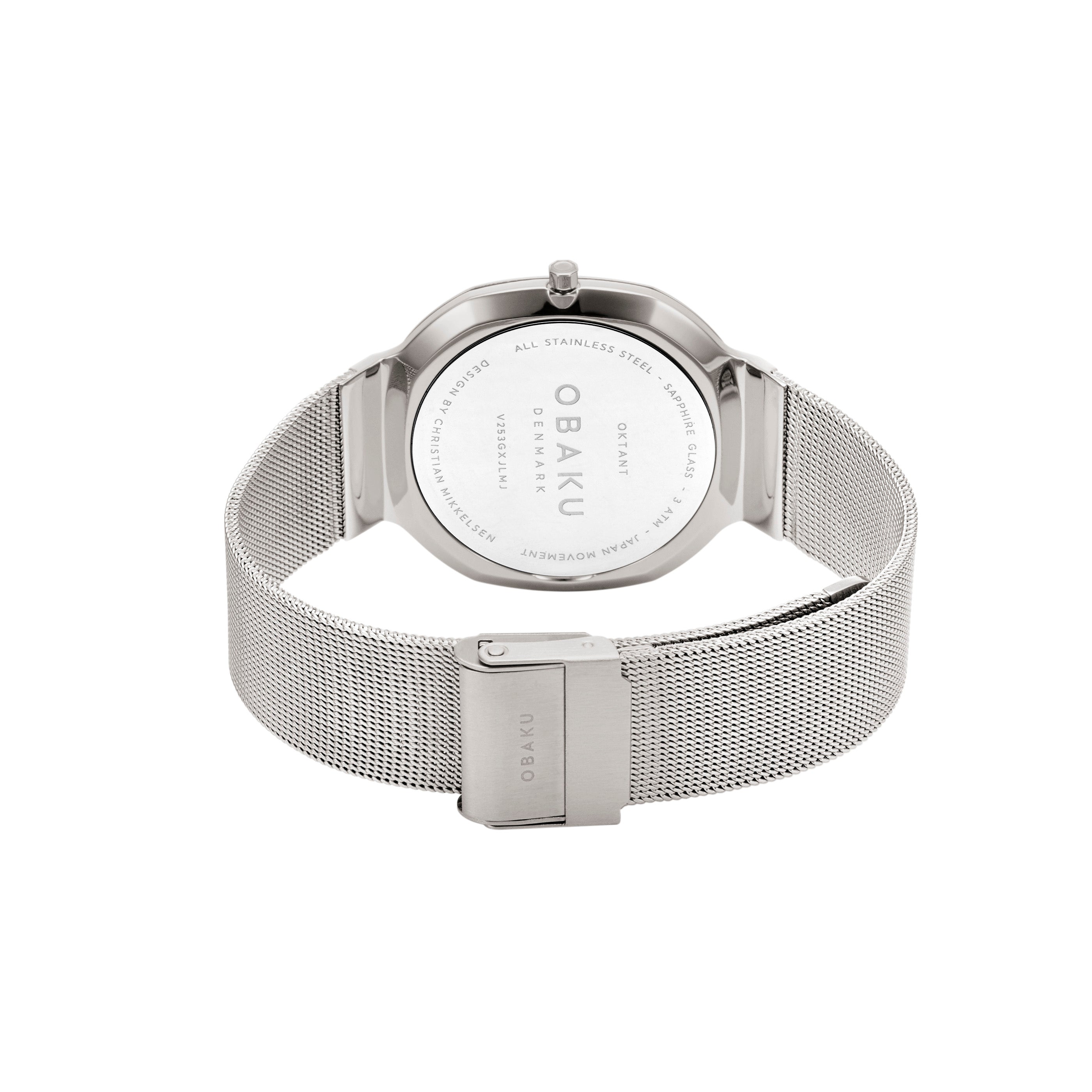 Obaku Oktant Analog BlueOctagonal Dial Men's Watch - V253GXJLMJ
