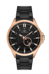 Ferro Montepulciano Analog Black Round Dial Men's Watch - F11208A-R