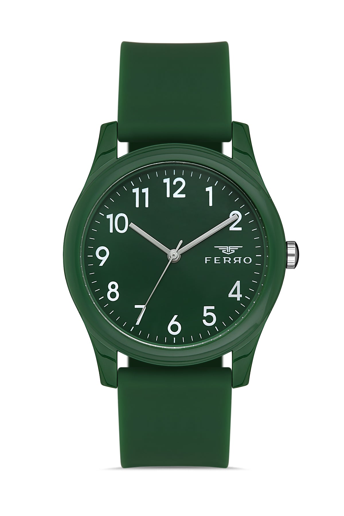 Ferro Polycarbon Analog Green Round Dial Men's Watch - F11342D-ZG