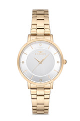 Ferro Analog Silver Round Dial Women's Watch - F21099A-B