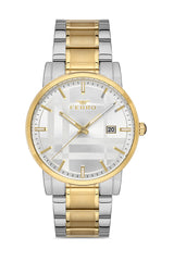 Ferro Analog Silver Round Dial Men's Watch - F11183A-D