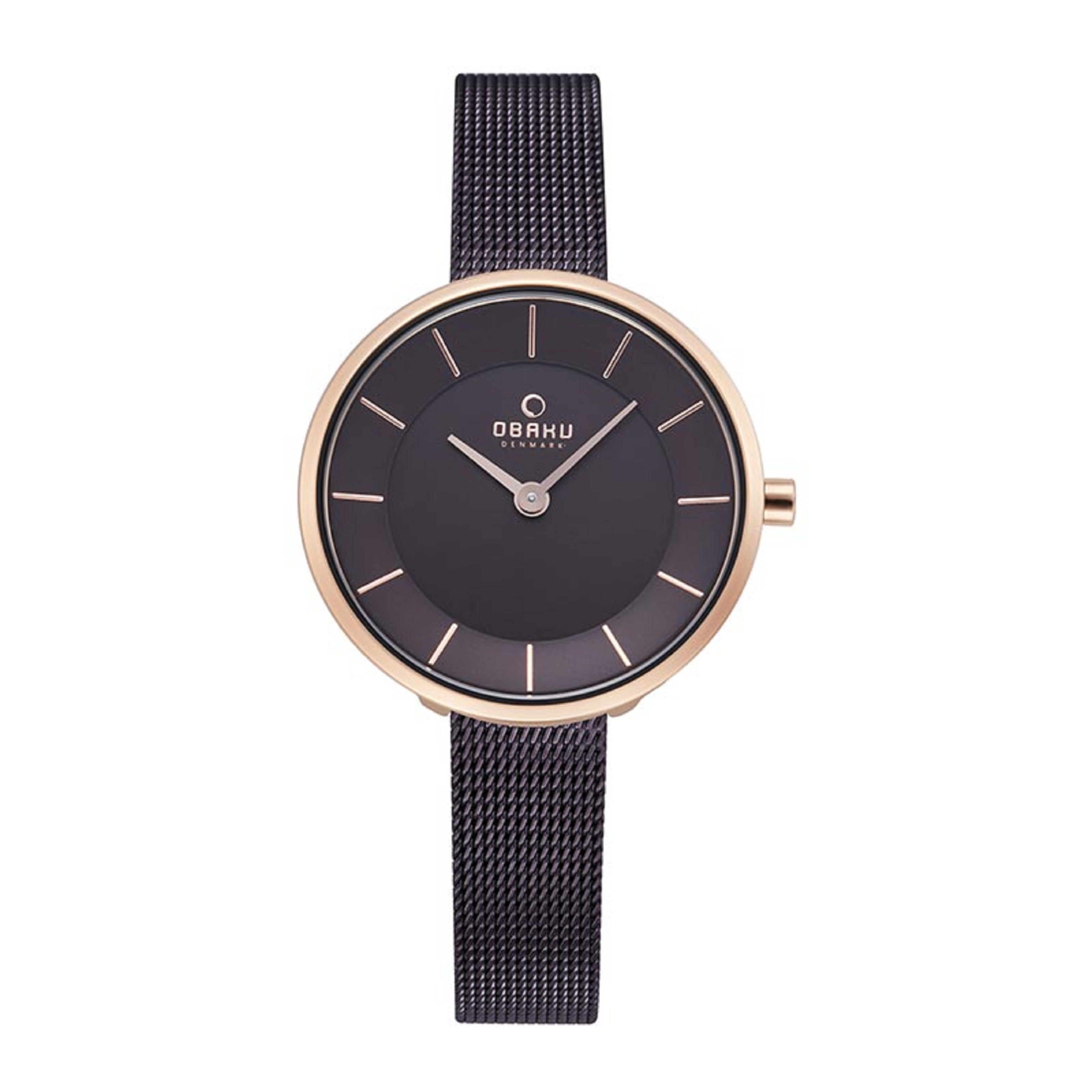 Obaku Merian-Walnut Analog Brown Round Dial Women's Watch - V226LXVNMN