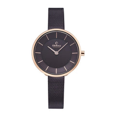 Obaku Merian-Walnut Analog Brown Round Dial Women's Watch - V226LXVNMN