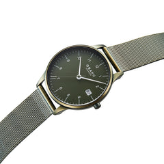 Obaku CHIA LILLE LEAF Analog Green Round Dial Women's Watch - V298LDEEME