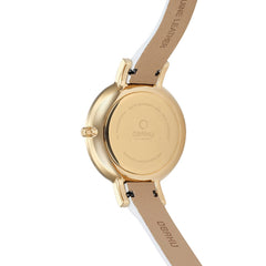 Obaku Lun Cotton Analog Silver Round Dial Women's Watch - V158LEGIRW
